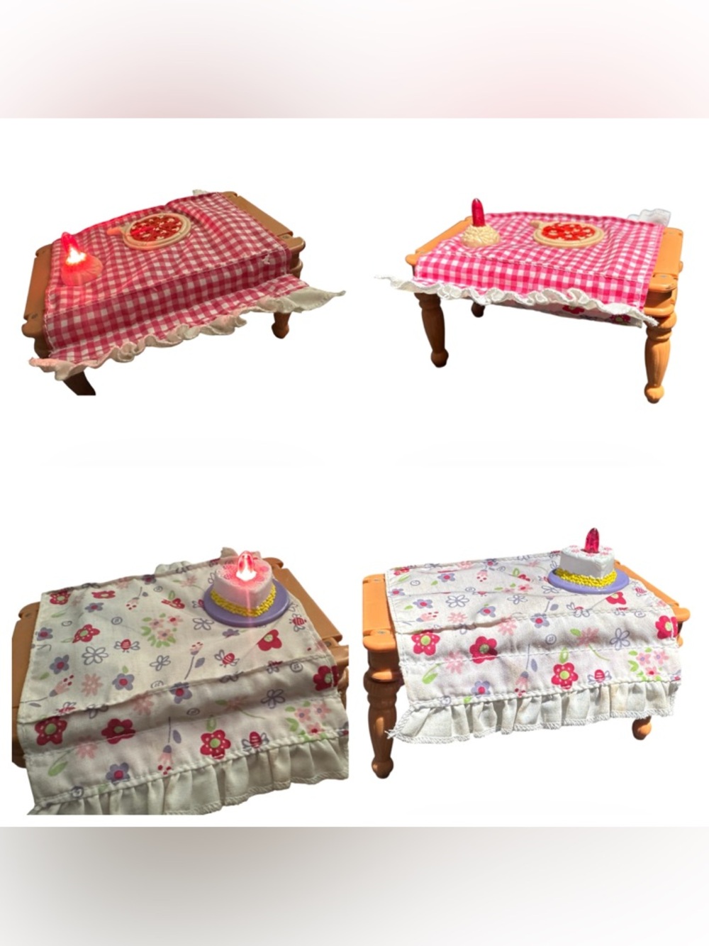 Fisher price loving family deluxe dining room table lights & music works!